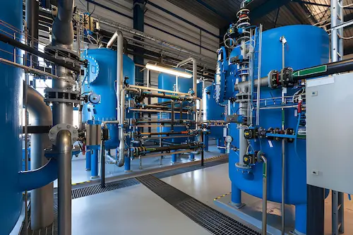 ZPVE gate valve on a power station feedwater line