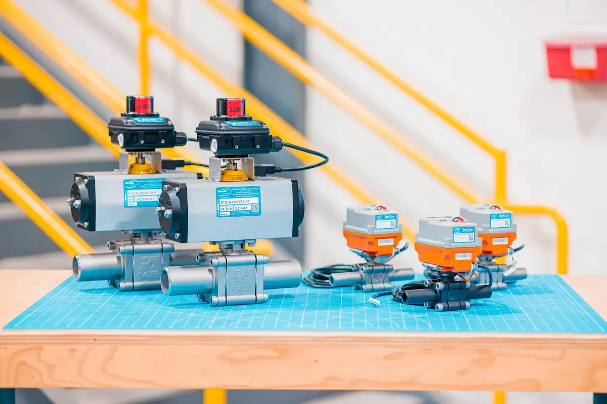Butt weld end ball valve