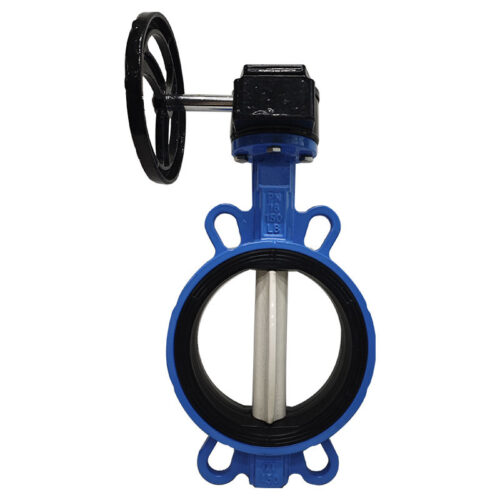 Ductile Iron Wafer Butterfly Valve with Worm Gear for Water-2