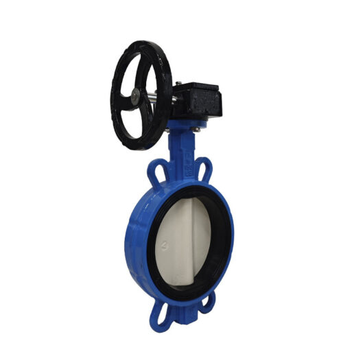 Ductile Iron Wafer Butterfly Valve with Worm Gear for Water-3