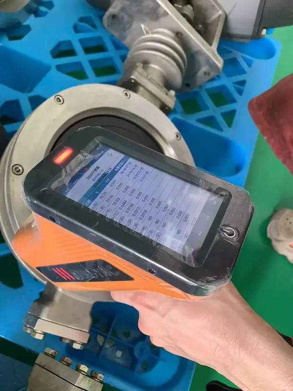 Valve material spectral analysis for project orders