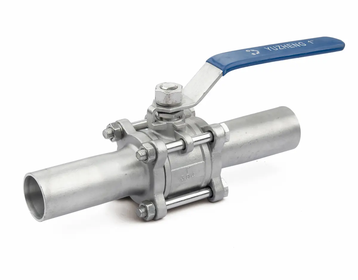 Socket weld end ball valve