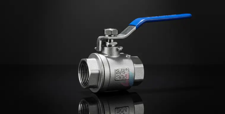 Threaded end ball valve